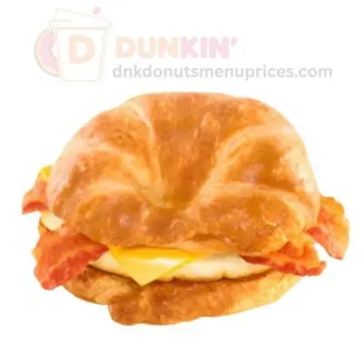 bacon egg and cheese croissant dunkin