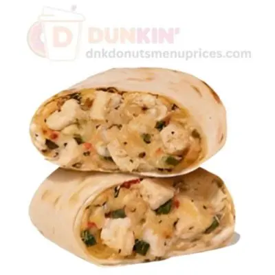 chicken and roasted pepper wrap dunkin
