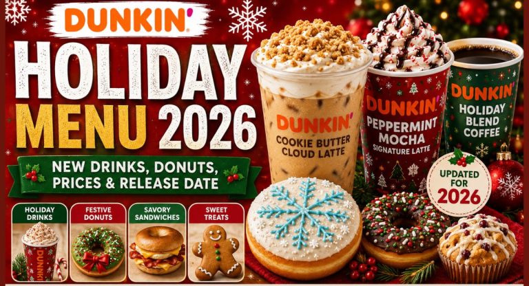 Dunkin Holiday Menu